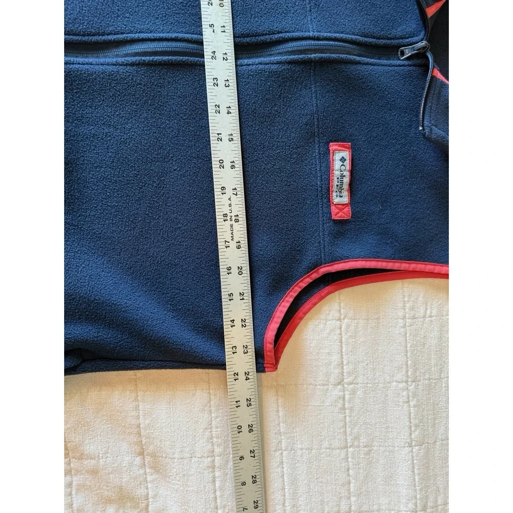 Columbia Sportswear Fleece‎ Navy Blue Full Zip Vest Kid's Size Large Boys